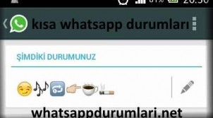 Kısa Whatsapp Durumları