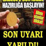 Altın fiyatlarıyla ilgili dikkat