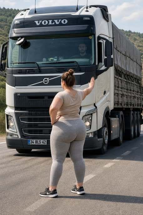 Kamyonların sık geçtiği dağ yolunda hava serin, gökyüzü ise açık ve berraktı - Fotoğraf 2