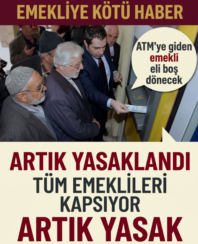 Emekliye kötü haber..