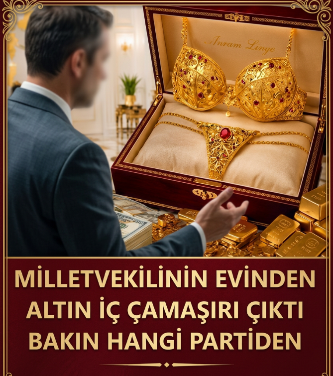 Altın iç çamaşırı çıkan vekilin partisi…