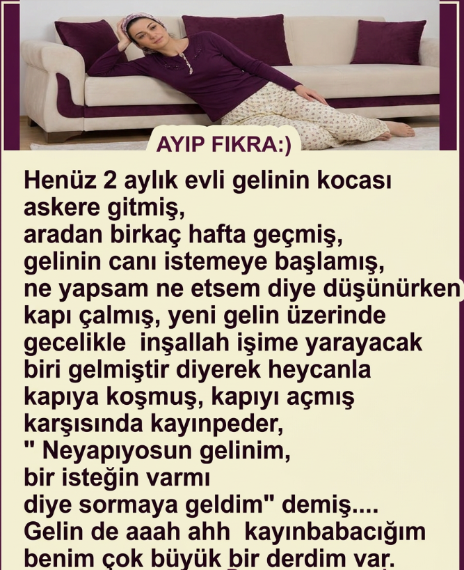 Henüz 2 aylık evli gelinin kocası askere gitmiş..