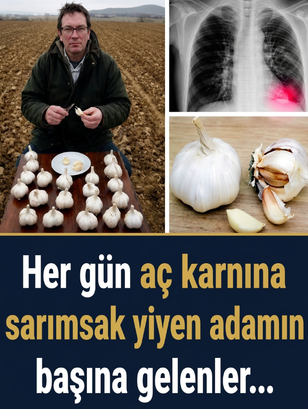 Hergün aç karnına sarımsak yiyen adamın başına bakın ne gelmiş..